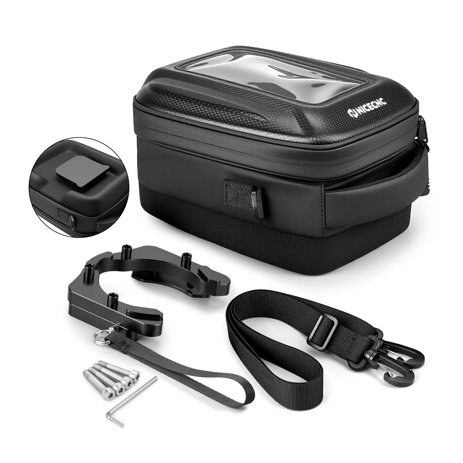 NICECNC Quick-Release Tank Bag for BMW R1250GS – Black