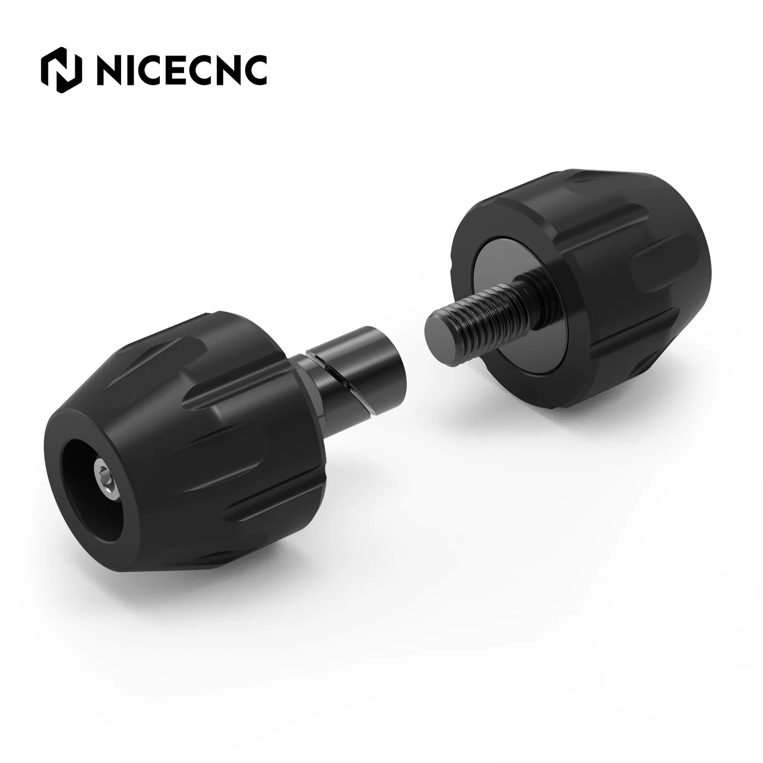 NICECNC Front Wheel Slider Crash Guard for BMW R1250GS – Black